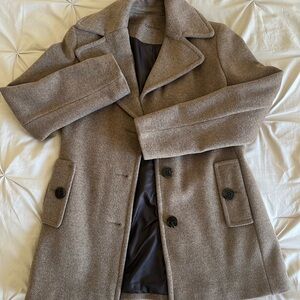 Classic Brown Wool Women’s Coat